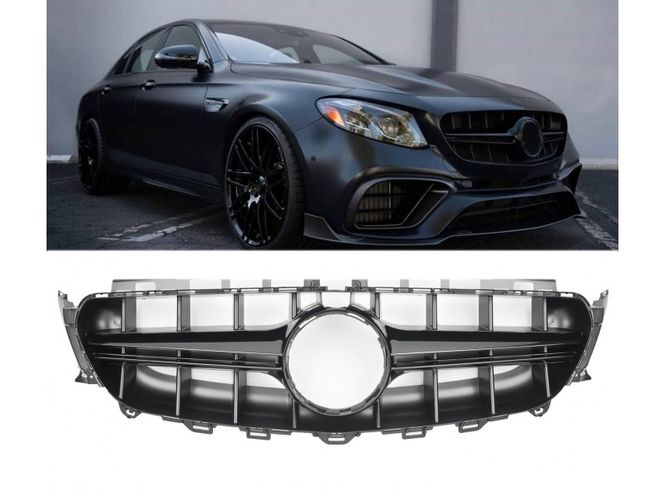 Hovedbilde Mercedes W213 Frontgrill E63 AMG Design Sort / ...