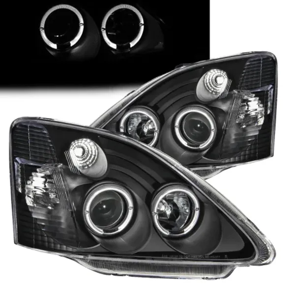 Honda Civic EP Forlygter Angeleyes Sort 3D