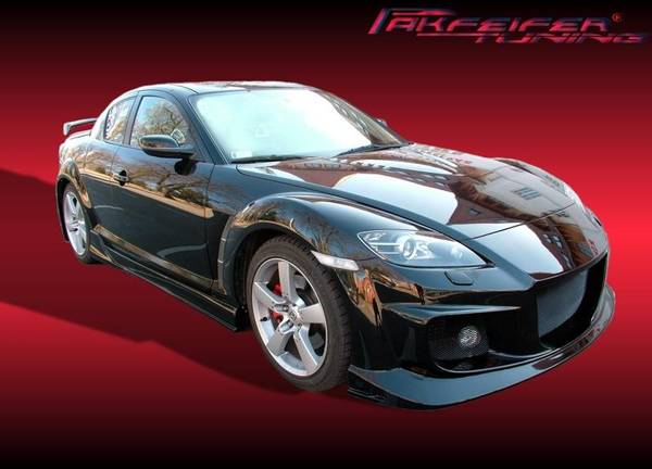 front bumper with alu mesh (black or silver!) f. RX8