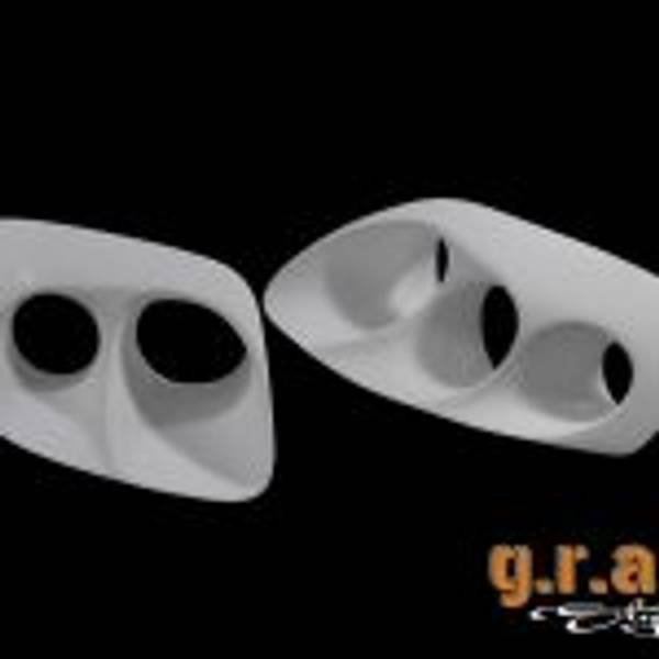 Refurbished Toyota Supra Headlights with Ab  Flug Style Inserts