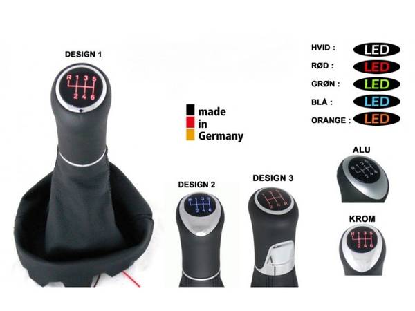 Mercedes W169 komplet gearkopog manchet med lys