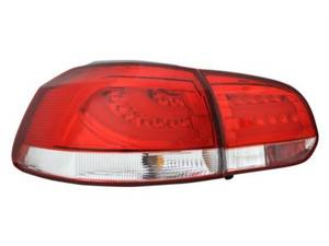 Hovedbilde VW Golf 6 Baglygter LED Light Tube EE Rød / Klar