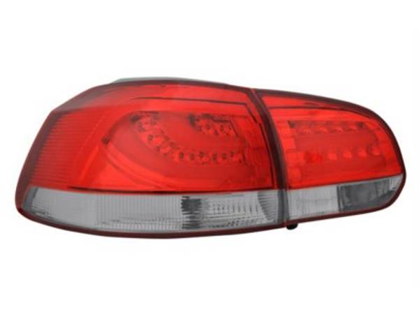 VW Golf 6 Baglygter LED Light Tube EE Rød / Mørk
