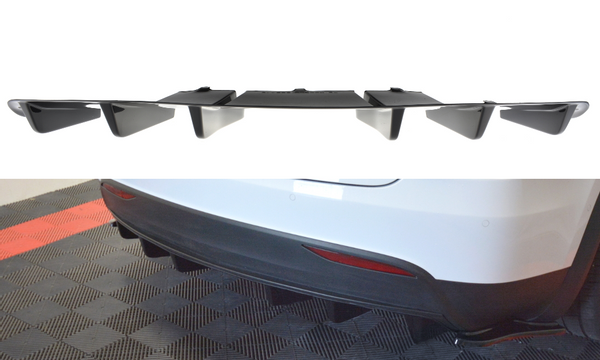 REAR VALANCE TESLA MODEL X - carbon look
