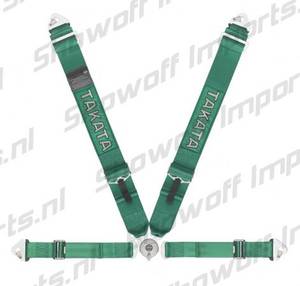 Hovedbilde Takata Racing Harness RACE 4-Point Green Snap-on 