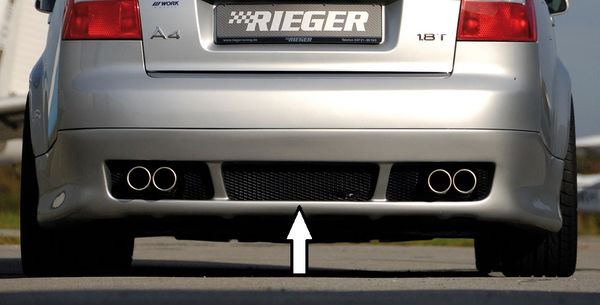 Rieger rear skirt extension for cars without hitch