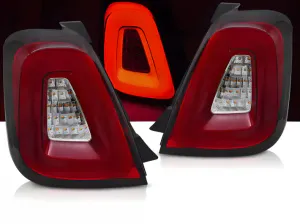 Hovedbilde Fiat 500 Baglygter LED Light Tube Bar 15-20 Rød