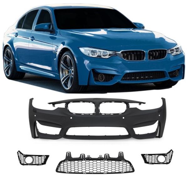 Front bumper in sports design with PDC holes and HCS BMW 3er BMW
