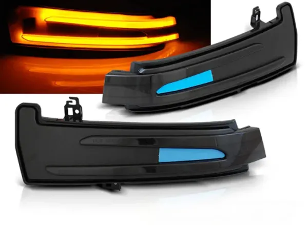 Mercedes Spejlblinklys Dynamisk LE D Sort 08-